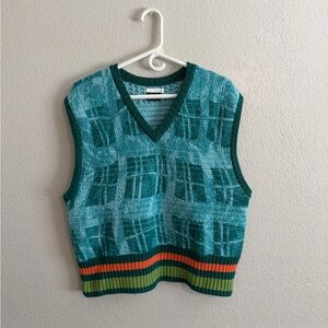 Zara men’s graphic print knit vest size L-XL